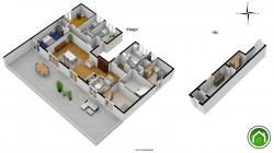 BREST : très bel appartement t6/7 avec accès privatif, 120m² de terrasse et son garage 